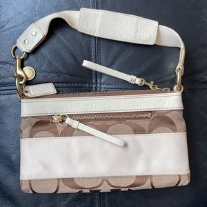 Authentic Coach Monogram Shoulder Bag